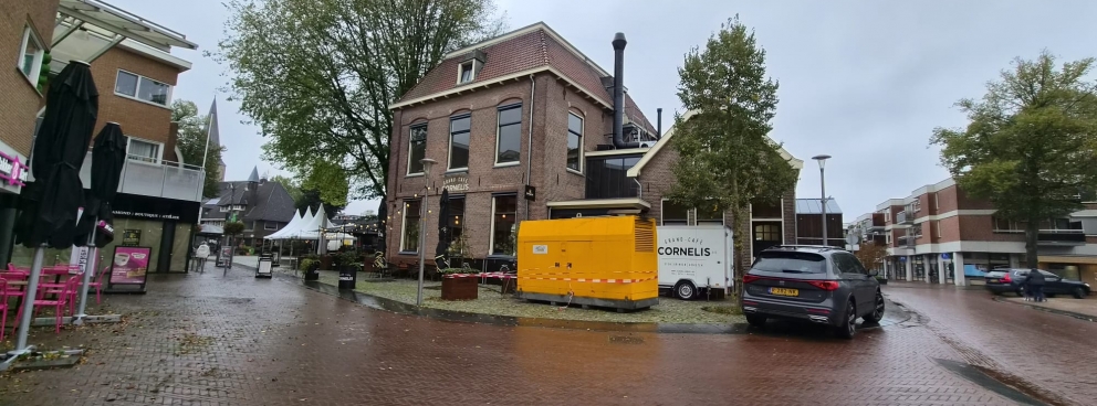Noodaggregaat geplaatst