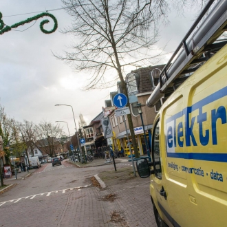 Feestverlichting in centrum Epe